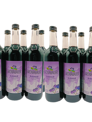 100% Aroniasaft im 12er Paket