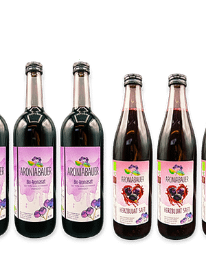 Aroniasaft und Herzbluatsaft im Paket