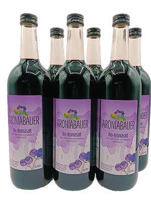 6er Karton reiner BIO Aroniasaft aus der Österreich