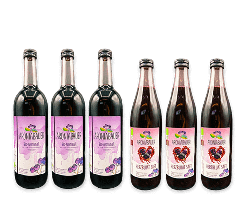 Aroniasaft und Herzbluatsaft im Paket